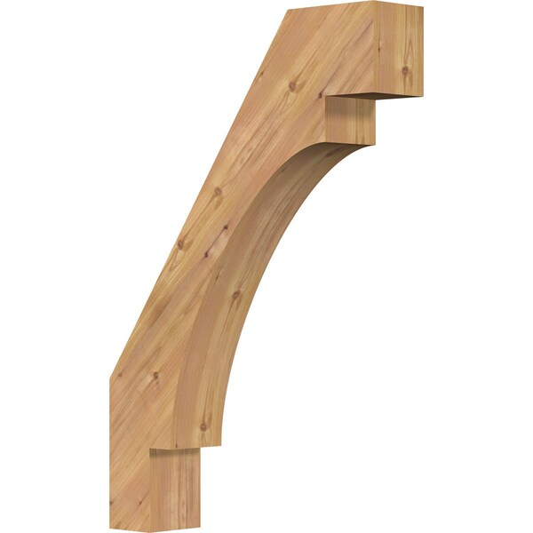 Ekena Millwork 5 1/2"W x 26"D x 38"H Merced Smooth Knee Brace, Western Red Cedar BRC06X26X38MRC00SWR - main